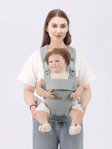 Infant Carrier For Young Babies, Front-Facing Baby Carrier, Lightweight Dual-Use Front And Back Baby Carrier For Outings - Light Grey - View 12