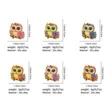 Kawaii Owl With Flowers Enamel Pins , Multicolor Cartoon Bird Brooch, Cute Lapel Pin For Backpack Jacket Hat, Lovely Animal For Man Women Friends - Multicolor - View 12