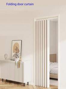 1pc Bohemian Style Foldable Room Divider Curtain, Suitable For Living Room, Non-Woven Fabric With Privacy Shielding, Equipped With Hooks, All-Season Use, Easy Installation, Suitable For Home And Rental Space Partitioning, Includes Matching Hooks And Complete Accessories - 1PC - View 7