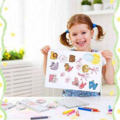 somoving 520pcs Animal Alphabet Stickers Vinyl Aesthetics Stickers Scrapbook,Journaling,Laptop,Bumper,Skateboard,Water Bottles,Computer,Phone,Cartoon,Hard Hat,Car Stickers And Decals Scrapbook Supplies Funny Stickers Laptop Stickers Kindle Phone Stickers