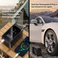 SUITU Tire Inflator Portable Air Compressor, Bike Pump, Air Pump For Car Tires 150PSI With Digital Pressure Gauge, Auto Shut-Off, Fast Inflation, Bike Tire Pump For Car, Motorcycle, Bike, Ball. 11.1V/DC12V 1300mAh - Wireless - View 7