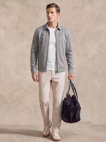 Courvante Men's Long Sleeve Casual Simple Solid Color Jacket, Autumn, For Fall, Business Commute, Winter Daily Commute - Grey - View 2
