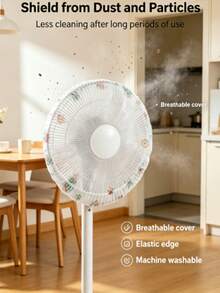 1/5/10/30pcs Medium Universal Fan Dust Cover, Disposable Dust Cover, Home Fan Protective Cover, Suitable For 10-15 Inch Diameter Fans, Easy Installation And Removal, Suitable For Bedroom, Living Room, School, Office, Classroom Use, Random Shipping, Home Fan Accessories - Multicolor - View 4