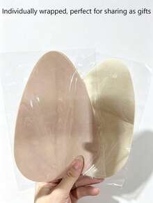 10/20pcs Women's Plus Size Self-Adhesive Fabric Breast Lift Pads, Invisible Breast Lift Tape, Multiple Colors, Suitable For Backless Dresses, Parties, Weddings - Multicolor - View 4