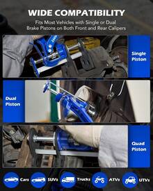 Brake Caliper Compression, Single Dual Quad Piston RDFG - 1, 2-piston - View 5