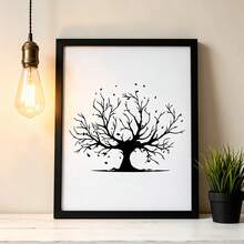 2pcs Tree Painting Stencils, Washable And Reusable Classical Gothic Tree Templates, Suitable For Wall Decoration, Home Decor, Canvas, Art Textiles, Painting, Floor Tiles, Handmade Notebooks, Scrapbooking - A - View 8