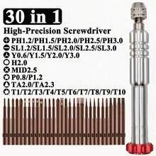 31pcs Precision Screwdriver Bit Set, Torx And Screwdriver Maintenance Tool Kit For IPhone Phone Opening - Screwdriver Set - View 9