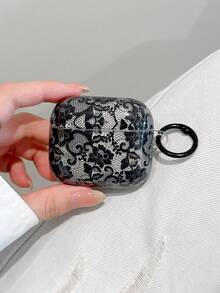 Lace Floral Pattern Compatible With AirPods 4/ 3/ Pro/ 1/2 - Multicolor - View 11
