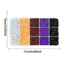 Halloween 15-Grid Resin Rhinestone Set, Suitable For Christmas Hats, Wreaths, Magic Masks, DIY Christmas Wall Art And Eyeglass Frame Decoration - Multicolor - View 3