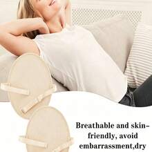 2pcs Reusable Underarm Sweat Pads, Machine Washable And Hand Washable, Quick-Absorbing Anti-Slip Cotton Pads, Suitable For Sports And People Who Sweat Easily - Multicolor - View 6