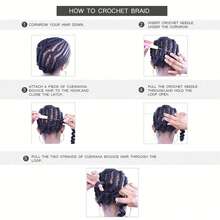 1/3 Packs (10–14 Inches) Of Natural-Looking Crochet Hair Featuring A Curly-Wave Texture And Pre-Looped "Locs" Style-Perfect For Halloween Looks. Faux Locs Crochet Hair Extensions; Installation Tool Included. - Multicolor - View 8