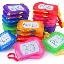 1/6/12/20 Pcs Mini Magnetic Drawing Board, Backpack/Keychain Notebook, Erasable Doodle Sketch Pad, Birthday Party Favors/Goodie Bag Fillers, Back To School, Valentine's Day, Wedding, Birthday Gifts [Random Color And Style] - Multicolor - View 6