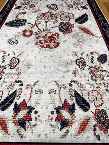 Digitally Printed Non-Slip Washable Runner And Area Rug Suitable For Living Room, Outdoor, Bedroom, Kitchen Carpet, Modern Design | Modern, Scandinavian, Bohemian And Classic Styles | 100% Polyester - Blue - View 9