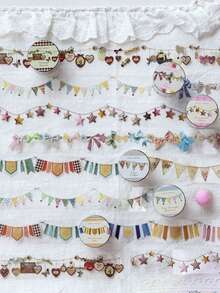 1 Roll PET Washi Tape, Scrapbooking Supplies, Planner Accessories, Collage Materials, Card & Diary Making Supplies, Suitable For DIY Crafts, Art Gift Wrapping, Photo Album & Planner Making - 943 Tape - View 2