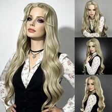 Multicolor Long Curly Wavy Synthetic Wigs For Women - Heat Resistant Cosplay Party Daily Hairpieces For Halloween Dress‑Up - Multicolor - View 7