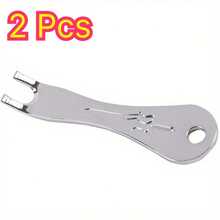 2pcs Silver 3-In-1 Guitar String Winder | Suitable For Acoustic/Folk Guitar | Easy String Replacement, Tuning And Pick Removal, Metal Head Design - One Size - View 4