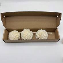2.56 Inch Solar Wood Chrysanthemum Aromatherapy Flower, Decorative Flower, Floral Vase Home Decor - Sun-shaped Chrysanthemum Aroma Flower - View 8