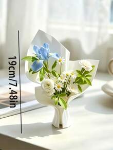 1PC Alla Lily Sculpture Vase, Abstract Irregular Art Vase For Dried Flowers, Minimalist Tabletop Ornament, Living Room Bedroom Bookshelf Decor, Housewarming Gift - Multiple Styles - View 13