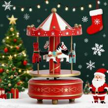 1pc 2D Flat Printed Acrylic Rotating Carousel, Cake Shaped, Gift - 1PC - View 6