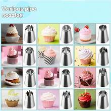 131pcs Cake Decorating Tools, Includes 110 Thickened Piping Bags, 12 Extra Large And 7 Small Piping Tips, 2 Converters And Other Piping Tools, Suitable For Home Baking, Buttercream DIY - View 3