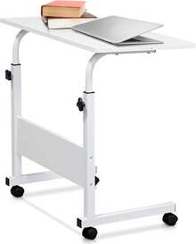 Roller Computer Table - White - View 1