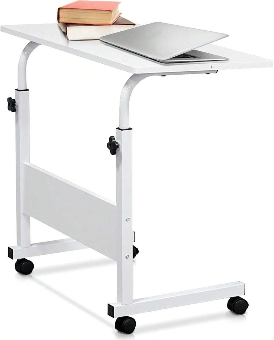 Roller Computer Table - White - View 1