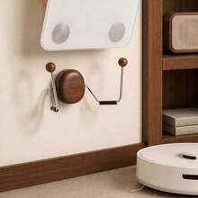 2pcs Wall-Mounted Multi-Function Storage Organizer, Suitable For Various Rolled Items, Space-Saving Home And Office Storage Rack - View 7