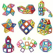 DIY Magnetic Building Blocks: Educational STEM Toy For Ages 3+, Random Colors, Enhances Fine Motor Skills, Creativity And Focus-Perfect Creative Learning Gift/Halloween Surprise/Christmas Surprise/Back To School Gift - Multicolor - View 4