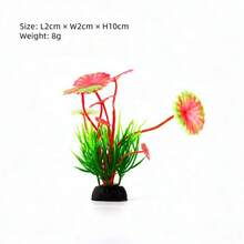 15pcs Small Artificial Aquatic Plants Fish Tank Decoration, Mini Plastic Faux Water Grass Ornaments, Suitable For Nano Desktop Fish Tank And Ornamental Fish Landscape Decoration - View 4