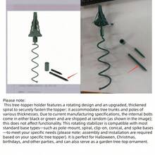 1pc Screw-In Christmas Tree Topper Holder, Universal Fit For Most Base Types, Green | Metal Support Rod Adjustable Attachment, Used To Stabilize Seasonal Tree Top Decorations, Holiday Tree Top Stabilizer - Multicolor - View 10
