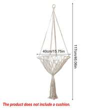 Hand-Woven Bohemian Style Hanging Cat Hammock, Includes Hanging Kit, Suitable For Indoor/Outdoor Home Decor, Ceiling Cat Room, Can Be Used For Playing, Sleeping, Climbing And Resting - one-size - View 2