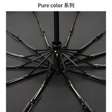 1 Pack Windproof Waterproof Sunscreen Oversized Folding Umbrella - Reinforced, Dual-Use, Compact Design, Oversized Tri-Fold Umbrella, UV Protection, Suitable For Business - Umbrella - View 3