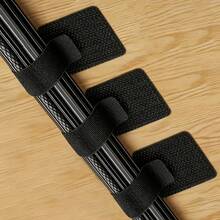 50pcs Nylon Self-Adhesive Cable Ties, Magic Tape, Easy Power Cord Organization, Flexible Multi-Purpose Home And Office Cable Straps, Wire Fixers - Easy Cable Management And Organization - Reusable Durable Cable Adhesive Rings, Suitable For Home And Office, Desktop Cable Rack, Cable Organizer, Self-Adhesive Cable Storage Tool, Cable Ties, Wall Cable Organizer, Computer Cable Clips, Network Cable Organizer, Christmas Decoration, Halloween Decoration, Outdoor Garden Decoration, Autumn Home Decor, Bedroom Decor, Kitchen Decor, Christmas Gift - Multicolor - View 9
