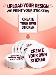 500/1000pcs Personalized Round Stickers, Custom Your Design Circle Labels With Logo, Photo Or Text, Waterproof Sticker Labels, Packaging Decor, Product Seals, Party & Event Supplies - Multicolor - View 2