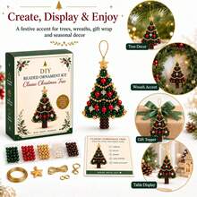 DIY Christmas Tree Beaded Ornament Kit, 3D Crystal Bead Mini Tabletop Xmas Tree Craft Set, Handmade Sparkling Holiday Desk Decoration, 2027 DIY Ornament Kit For Tabletop Christmas Home Decor & Gift - Multicolor - View 8