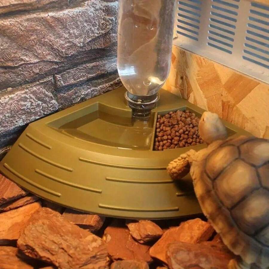 1pc Automatic Pet Water Bowl, Self-Refilling Water Dish, Suitable For Turtles, Bearded Dragons, Iguanas And Other Reptiles, Reptile Feeding Supplies