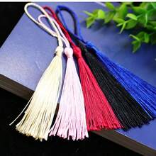 10pcs 8cm Tassel With Jump Ring - Chinese Knot Bookmark And DIY Pendant Ornament, Mini Tassel For Jewelry Making, Earrings And Handmade Decoration - 8cm Loop Tassel - View 8