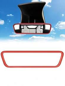 Silicone Rearview Mirror Cover - Soft Universal Car Mirror Protector, Available In Pink, Black And Orange, Lightweight Car Interior Accessory - A - View 12