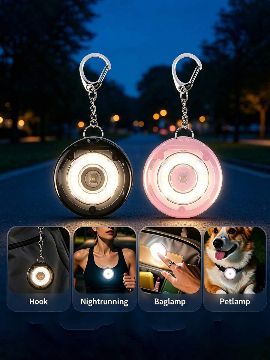 1pc LED Portable Light (USB Rechargeable) - Compact And Portable, Fits In Bag/Pocket, Soft Eye-Protecting Light, Suitable For Night Reading/Travel/Office Use, Ideal For Daily Lighting And Emergency Light. - Multicolor - View 1