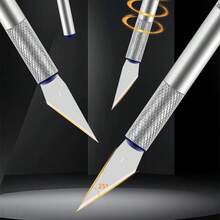 13pcs Carving Knife Set, Aluminum Alloy Handle, Steel Blade, Painted Surface, DIY Craft Tools, With Replaceable Blades, Suitable For DIY Sculpture, Woodworking Experts And Beginners - A - View 4