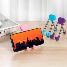Foldable Tablet Stand With Adjustable Clamp - Universal Phone Holder Compatible With IPhone And Android, Desktop Tripod Base, Stable Support For Video Calls And Gaming - Multicolor - View 4