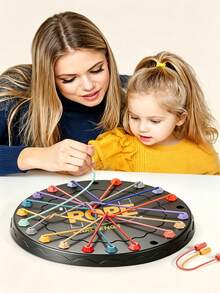 Untangle The Rope" Challenge Board Game – An Educational Toy For Kids To Develop Logical Thinking And Focus, Perfect For Parent-Child Interaction. - Multicolor - View 3