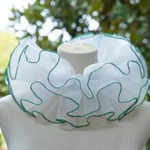 1pc Multi-Layer Organza Neck Ruffle Collar, Clown Fake Collar, Vintage Party Versatile Accessory - Multicolor - View 7