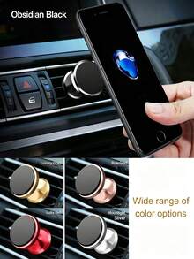 KELEEL 3.17cm Fashionable Compact Multifunctional Magnetic Car Phone Mount Holder | Stylish Design Small Size Convenient Firm Magnetic Anti-Drop Stability Even On Bumpy Roads | Travel Essential, Worry-Free Navigation, Color Randon - Multiple Styles - View 8