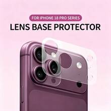 Compatible With Iphone 18 Pro/18 Pro Max, Matte Lens Base Sticker, Effective Anti-Slip, Invisible Protection, Soft PET Material Electrostatic Adsorption For Easy Application, Leaves No Residue. - Clear - View 2
