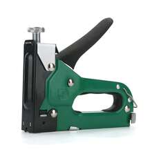 Manual Staple Gun 3-In-1 Heavy Duty Upholstery Stapler, Jam-Free Tacker Brad Nailer With Adjustable Force Ergonomic Grip, No Air Compressor For Woodworking Furniture Repair DIY - Green (+600 Nails) - View 7