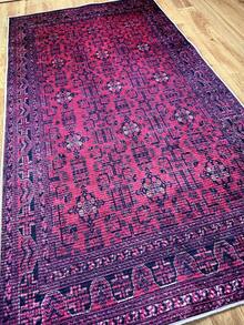 Digitally Printed Non-Slip Washable Runner And Area Rug Suitable For Living Room, Outdoor, Bedroom, Kitchen Carpet, Modern Design | Modern, Scandinavian, Bohemian And Classic Styles | 100% Polyester - Red - View 9