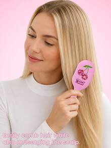 1pc/3pcs Air Cushion Hair Brush, Anti-Static Detangling, Volumizing Styling, Wet & Dry Use, Scalp Massage, Portable & Easy To Clean, Essential Christmas And Halloween Gift - Multicolor - View 3