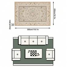 1 Buah Karpet Area Motif Bunga Vintage Bahan Kasmir Imitasi, Dapat Dicuci dengan Mesin, Gaya Pedesaan Eropa, Karpet Persegi Panjang Lembut, Dekorasi Rumah Ruang Tamu dan Kamar Tidur, Dapat Digunakan Sepanjang Musim, Dekorasi Rumah yang Estetis - MultiWarna - View 13