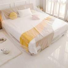 Elastic Transparent Furniture Dust Cover, Disposable Waterproof Plastic Protective Cover, Suitable For Sofa, Bed, Table, Bench, Reusable Transparent Dust Cloth, Suitable For Home Decoration, Moving And Storage - Multicolor - View 6